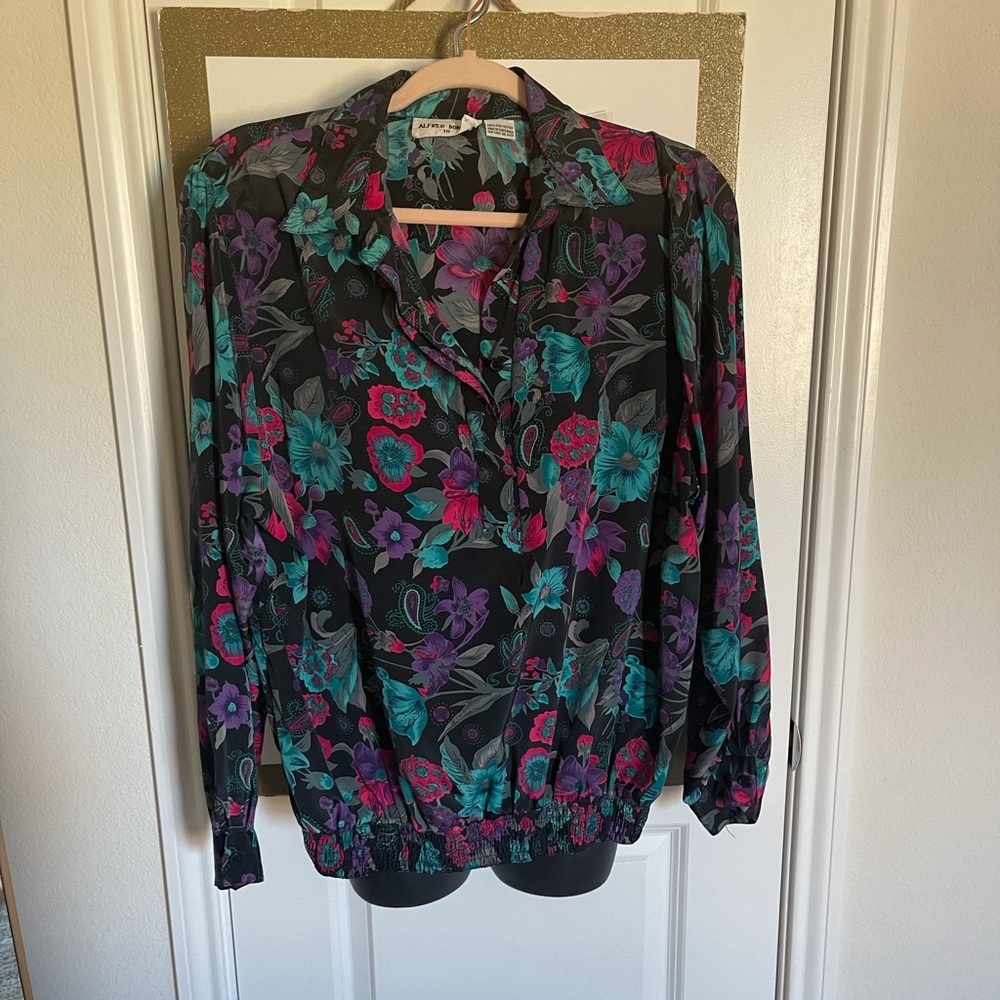 Vintage Alfred Dunner Floral print blouse 90’s